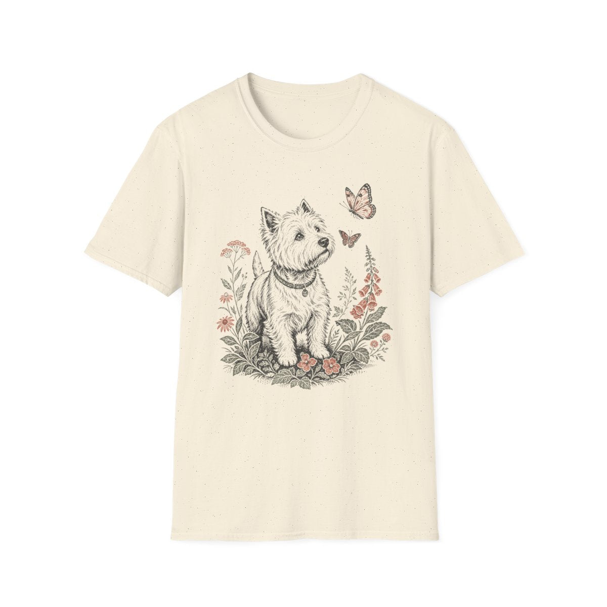 Butterfly Meadow Westie Tee