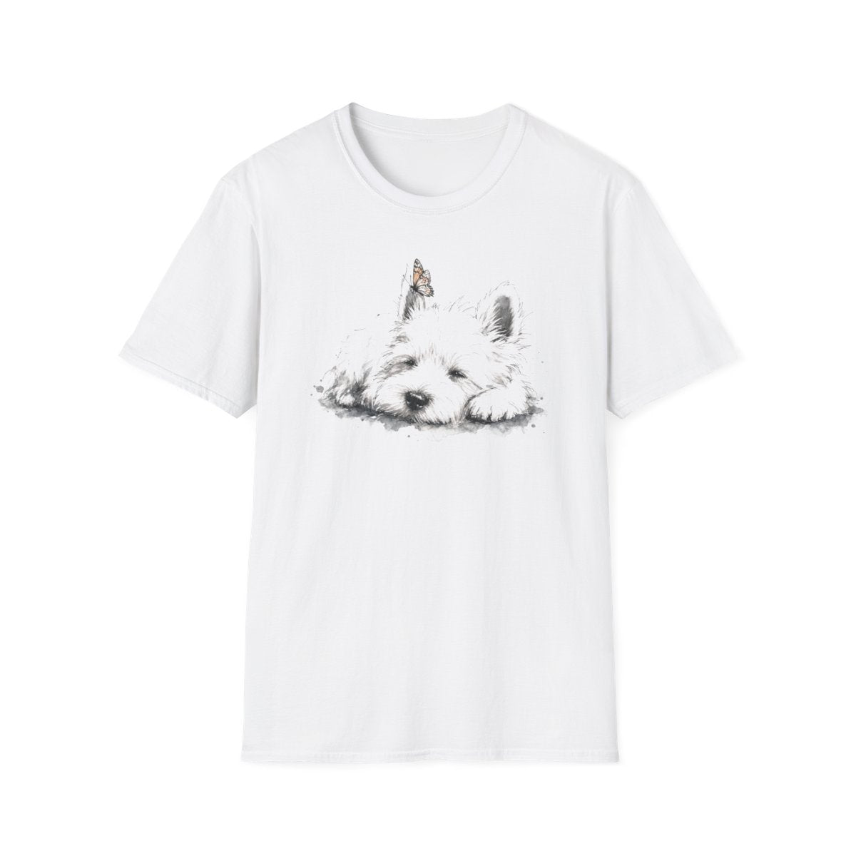 Butterfly Nap Westie Tee