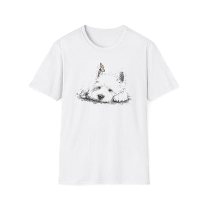 Butterfly Nap Westie Tee