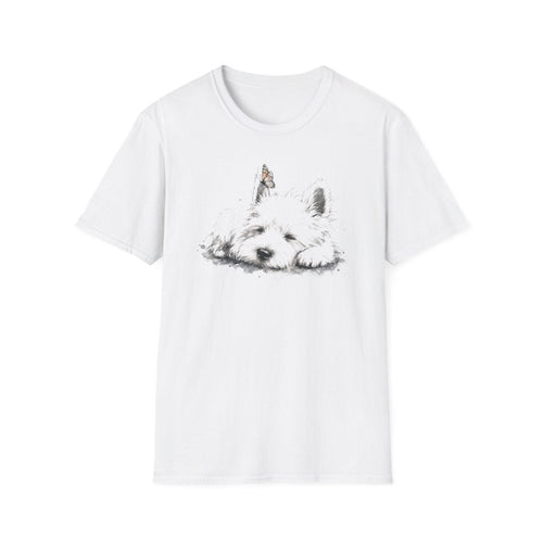 Butterfly Nap Westie Tee