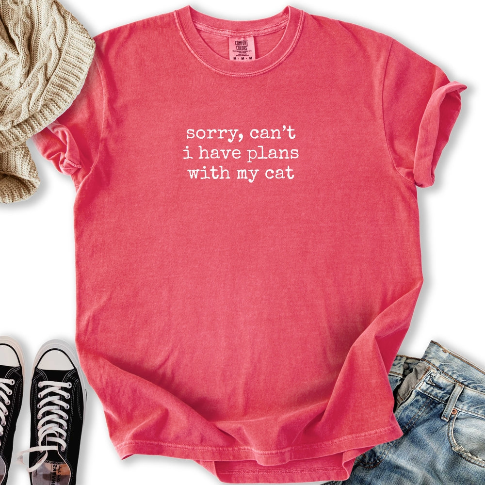Plans With My Cat Relaxed Tee