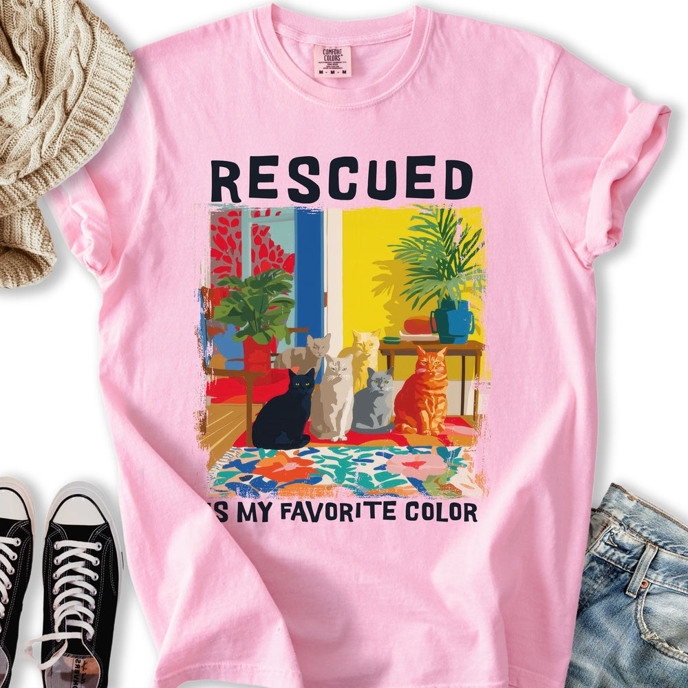 Rescued Is My Favorite Relaxed Tee
