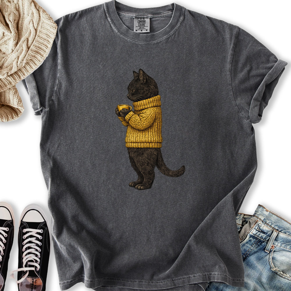 Cozy Black Cat Relaxed Tee