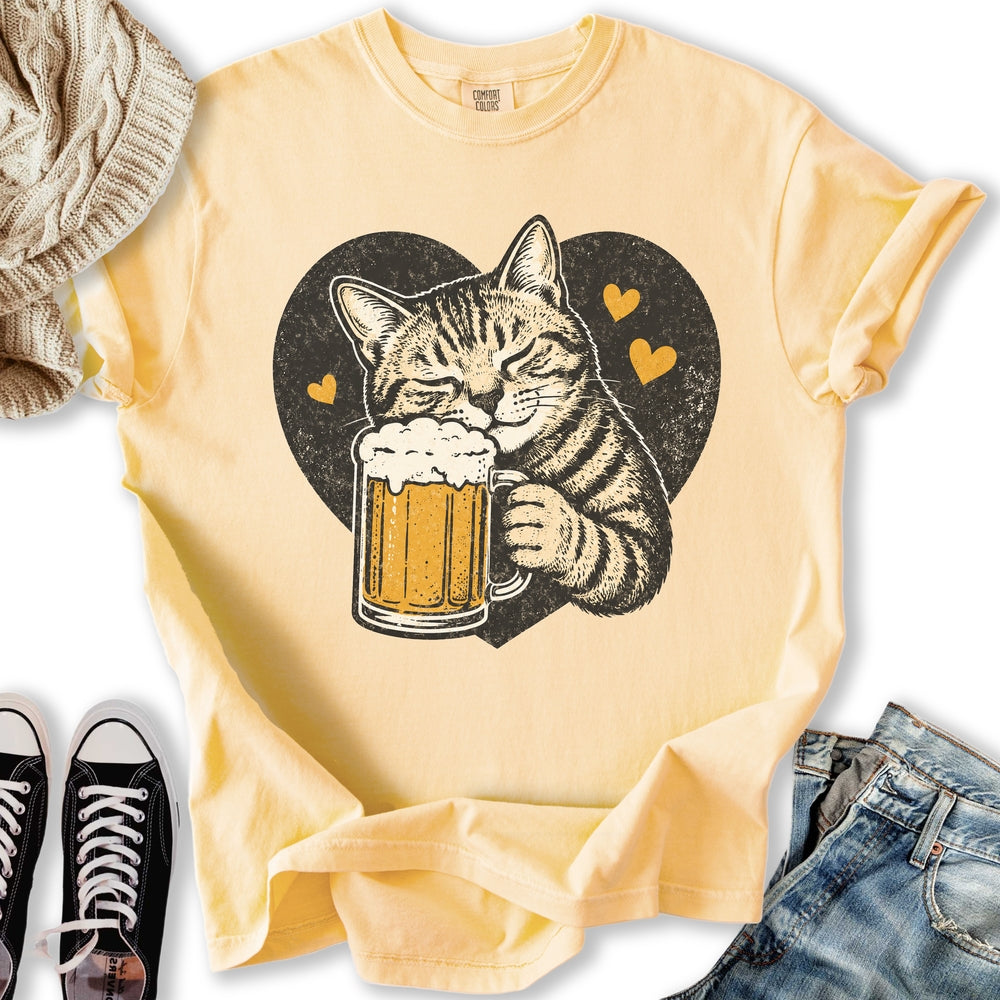 Beer Lovin Cat Relaxed Tee