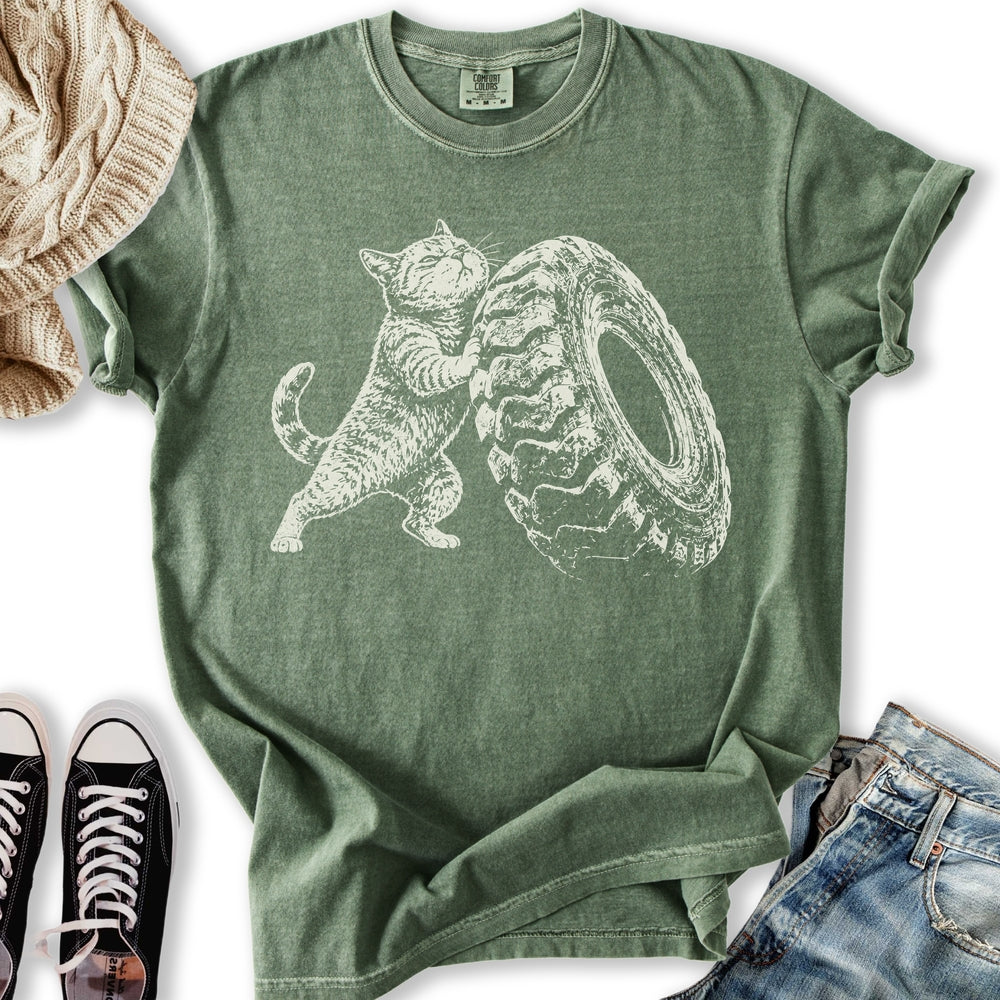 Strongman Cat Relaxed Tee