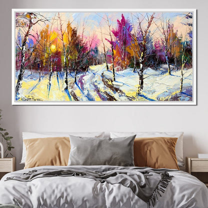 Winter Wood Canvas Wall Art