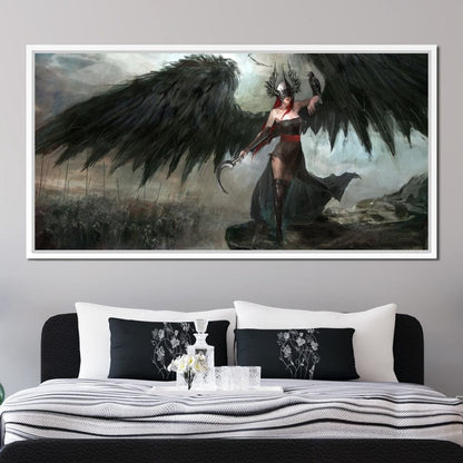 Dark Crow General Canvas Wall Art