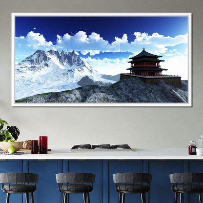Sun Temple Canvas Wall Art