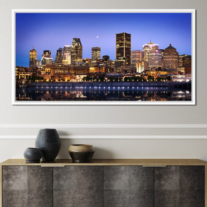 Montreal Skyline Canvas Wall Art