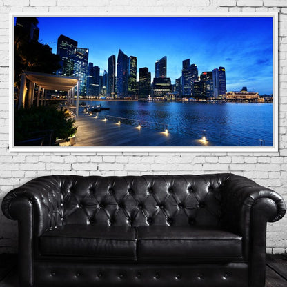 Singapore Skyline Canvas Wall Art