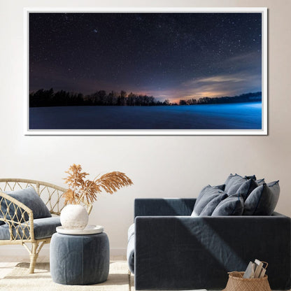 Carpathian Mountains at Night Canvas Wall Art