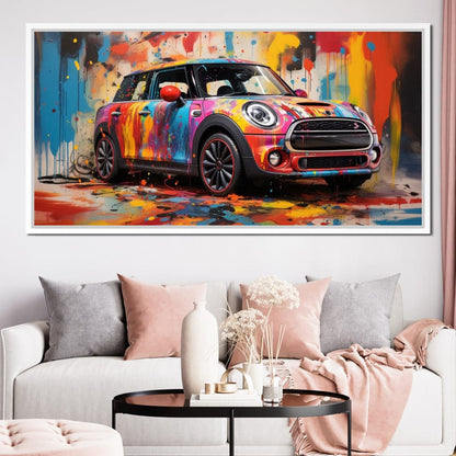 Mini Coop Canvas Wall Art