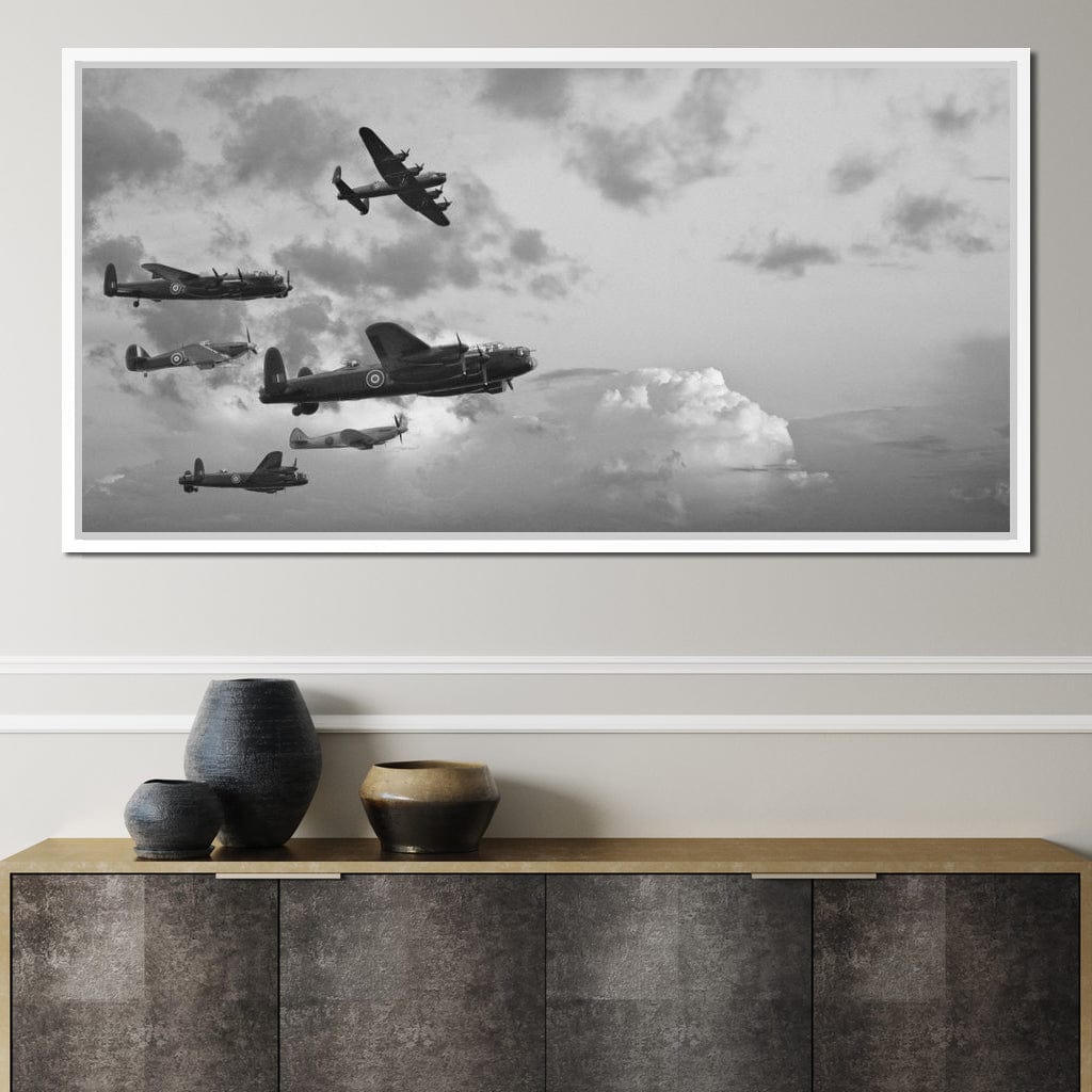 World War 2 Airplanes Canvas Wall Art
