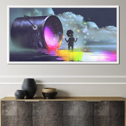 Puddle of Ink Canvas Wall Art