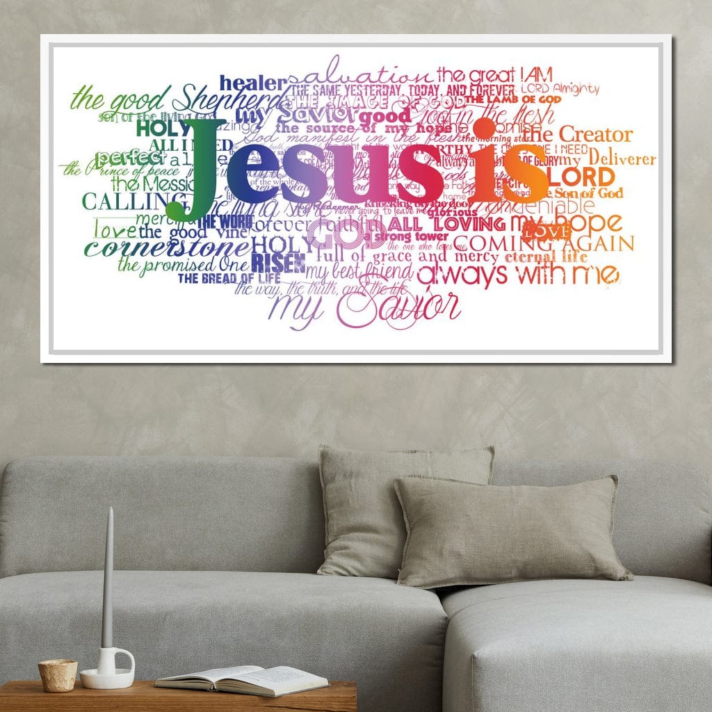 Jesus Is Canvas Wall Art