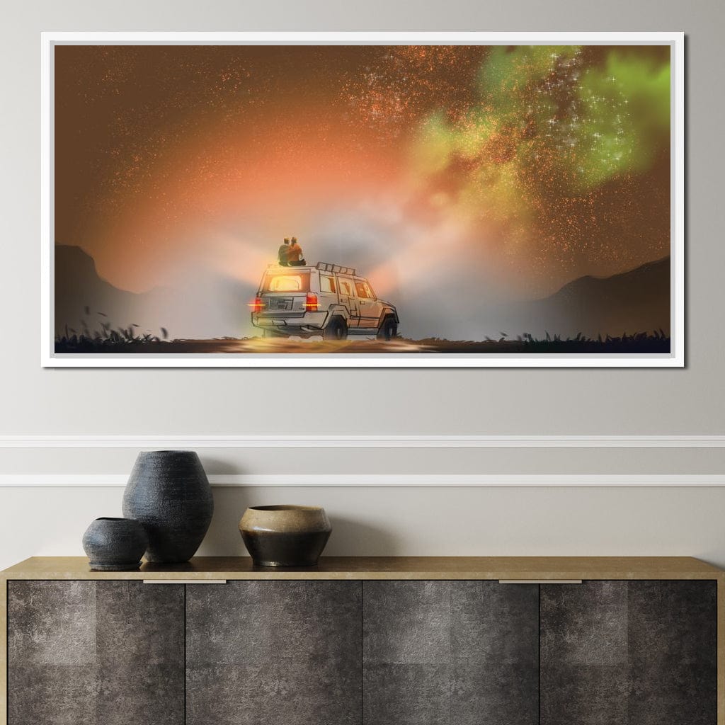 Admiring the Milky Way Canvas Wall Art