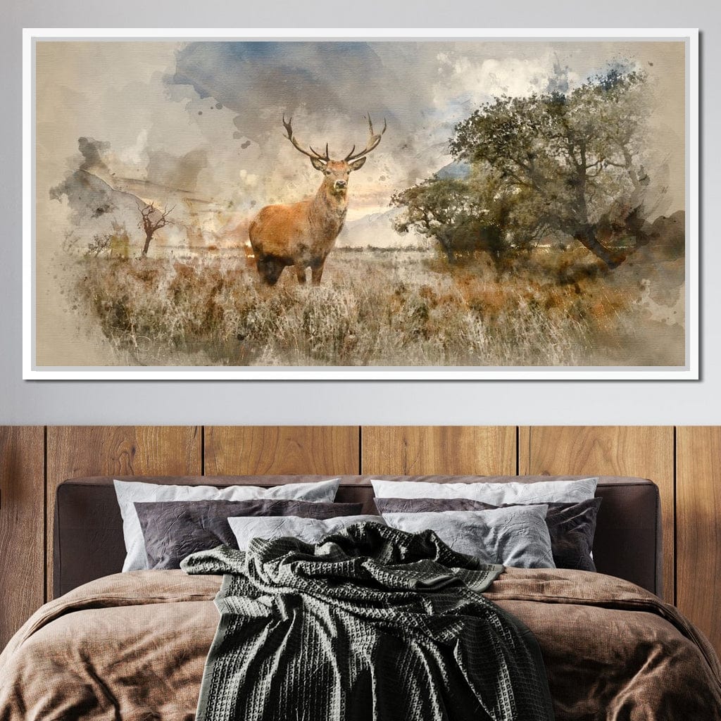 Red Deer Canvas Wall Art