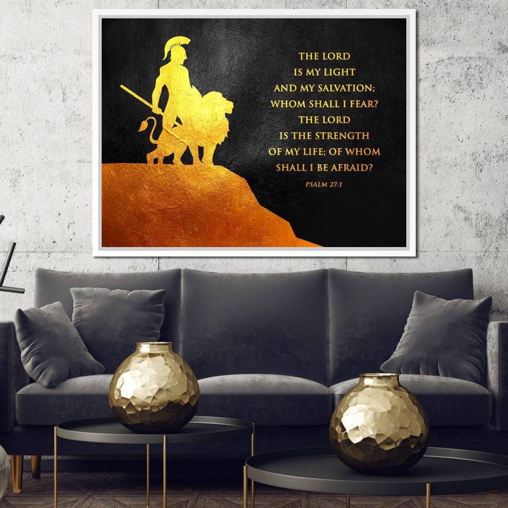 Psalm 27:1 Canvas Wall Art