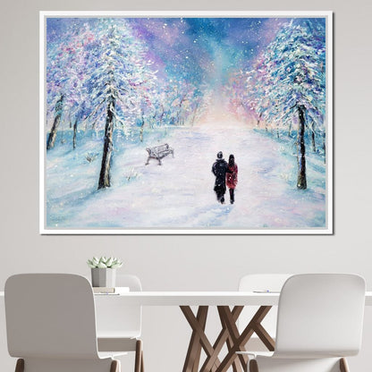 Winter Walk Canvas Wall Art