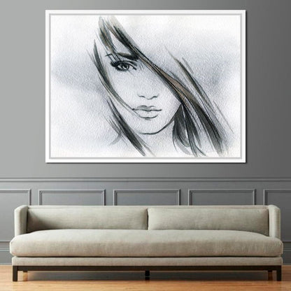 Fanny Portrait Canvas Wall Art