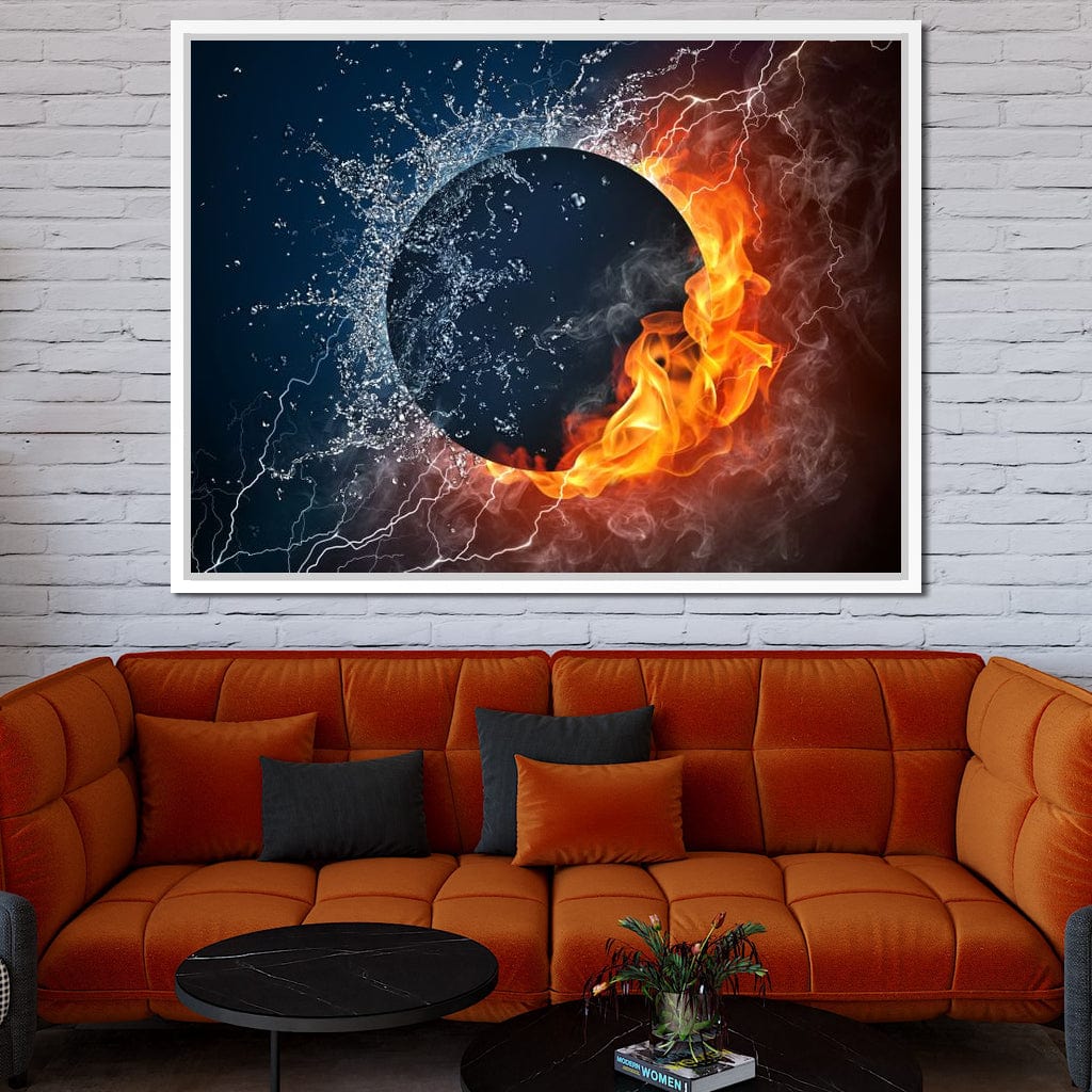 Black Hole Elements Canvas Wall Art