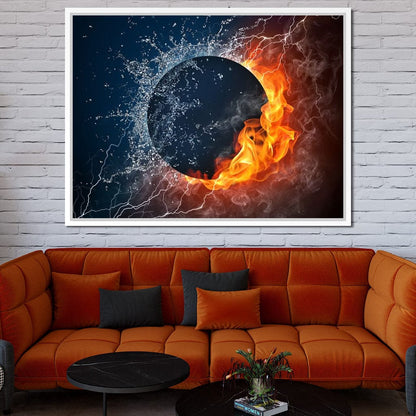 Black Hole Elements Canvas Wall Art