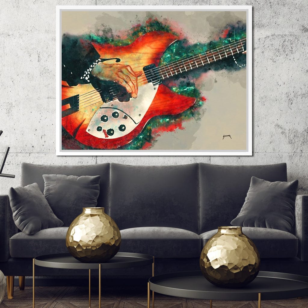 Tom Petty's Electric Guitar Canvas Wall Art