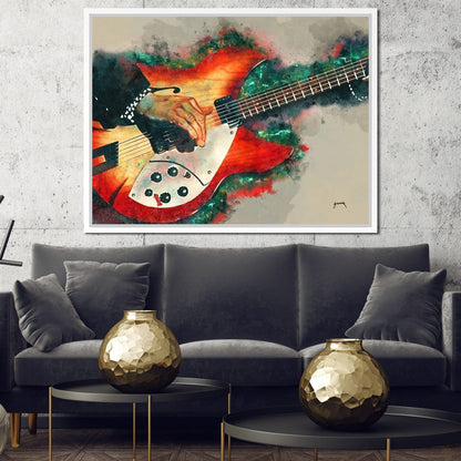 Tom Petty's Electric Guitar Canvas Wall Art