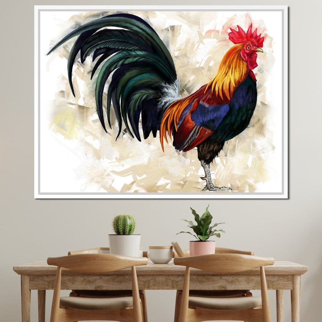 Rooster Canvas Wall Art