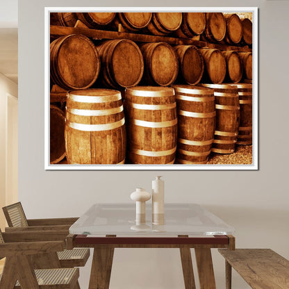 Tequila Barrels Canvas Wall Art