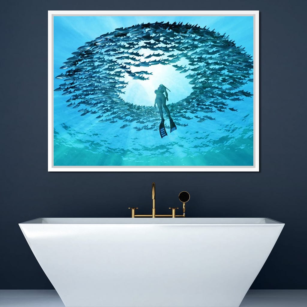 Eye of the Ocean Canvas Wall Art