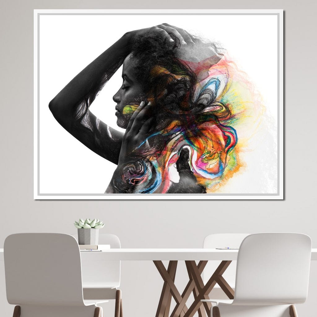 Colorful Hair Canvas Wall Art