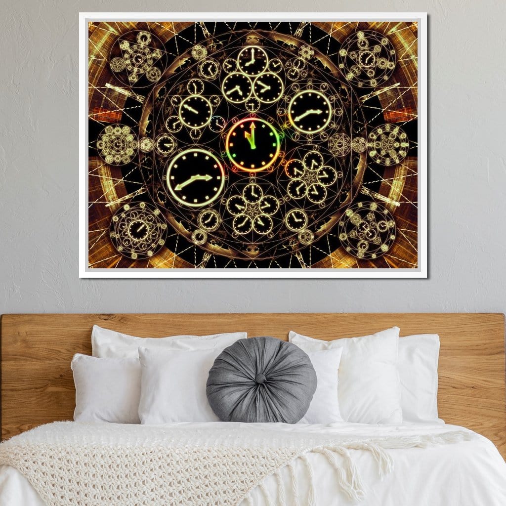 Circles of Time Canvas Wall Art