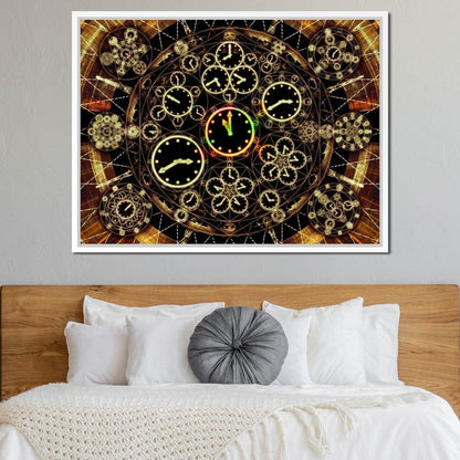 Circles of Time Canvas Wall Art