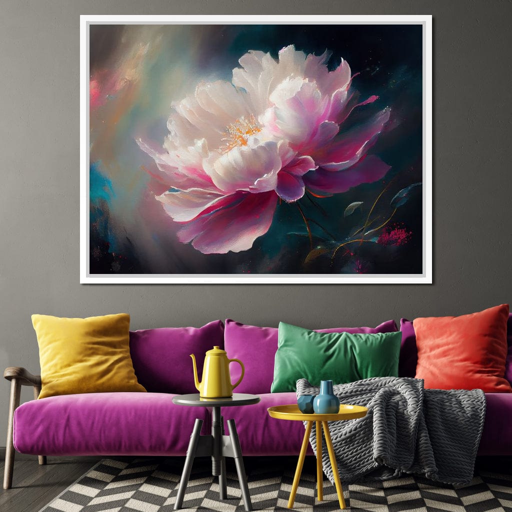 Peonie Flower 3 Canvas Wall Art