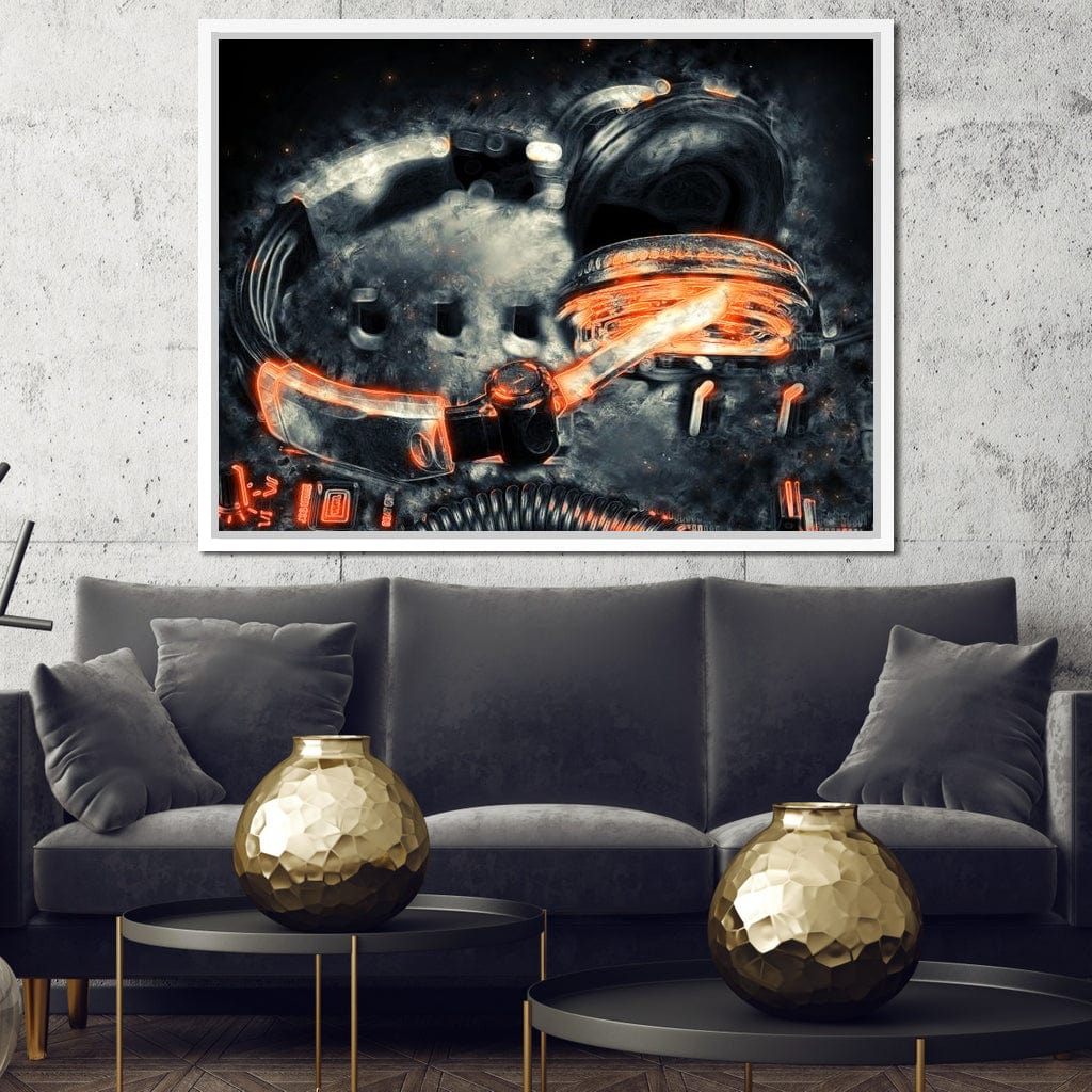 Neon Beats Canvas Wall Art