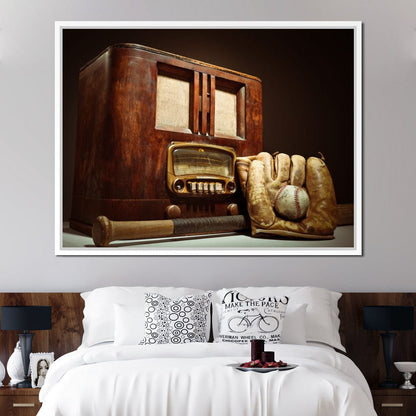 Vintage Baseball Canvas Wall Art