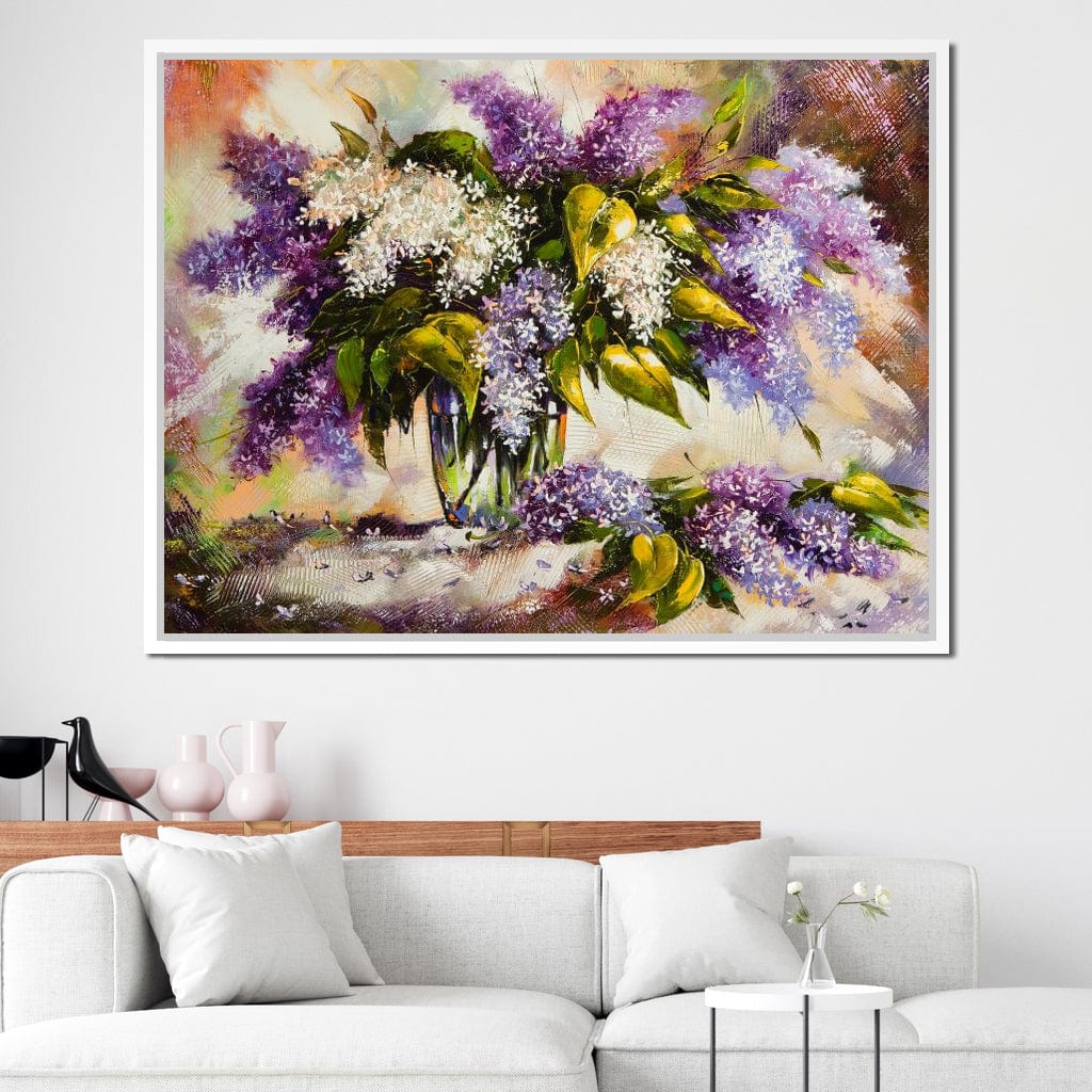 Lilac Bouquet Canvas Wall Art