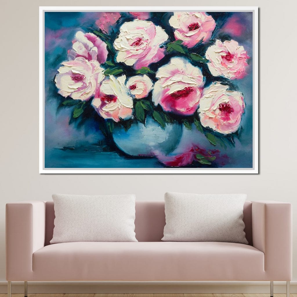 Beautiful Peonies Canvas Wall Art