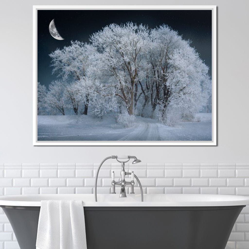 Winter Snow Forest Canvas Wall Art