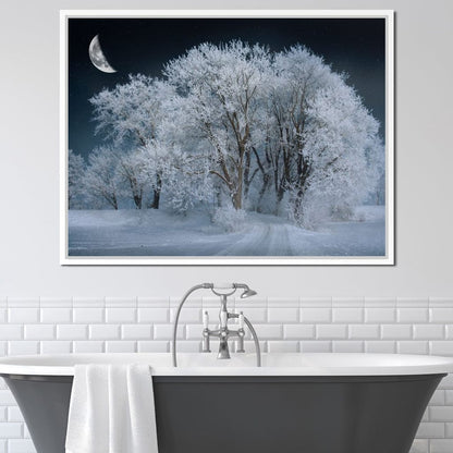 Winter Snow Forest Canvas Wall Art