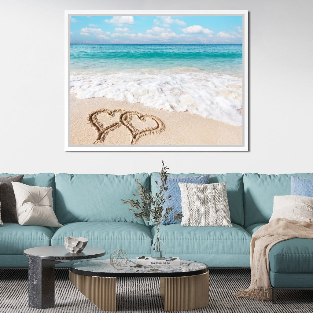 Love Beach Canvas Wall Art