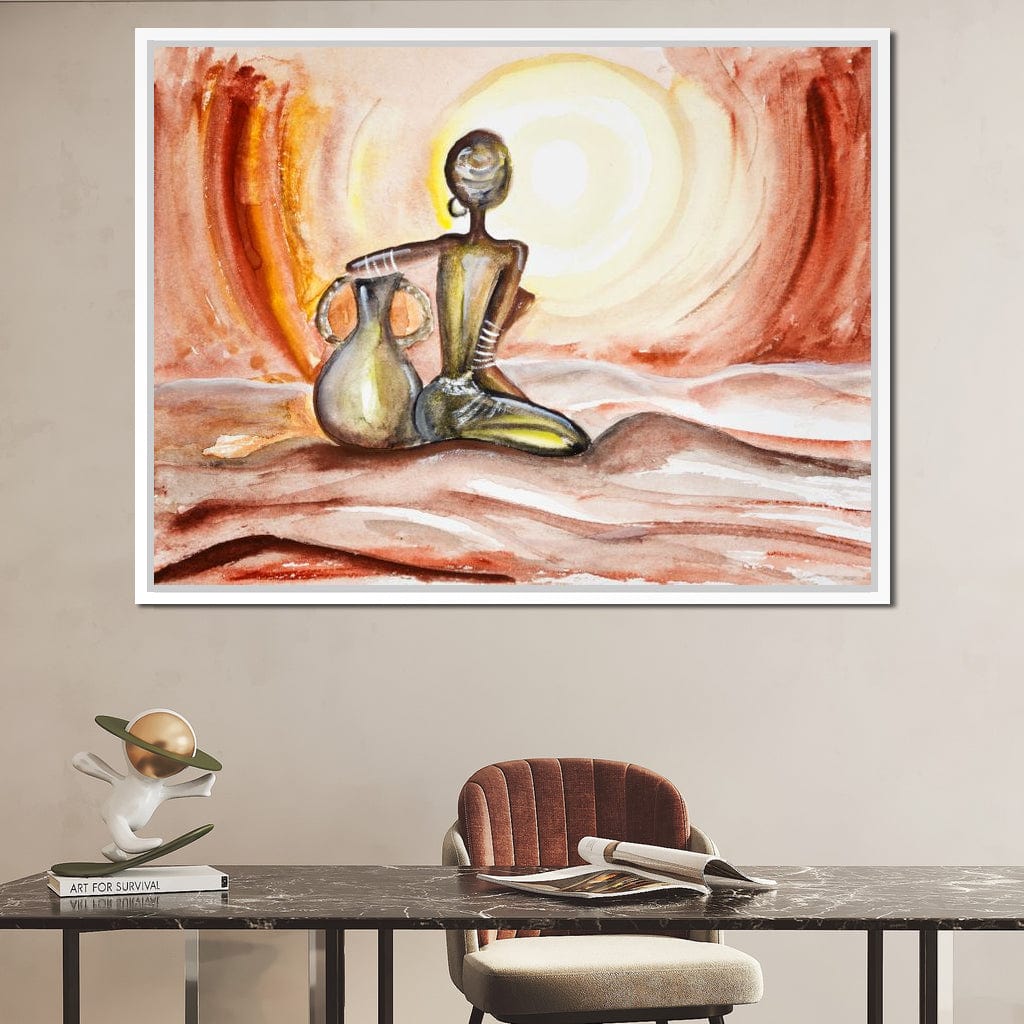 Sunset in Africa Canvas Wall Art