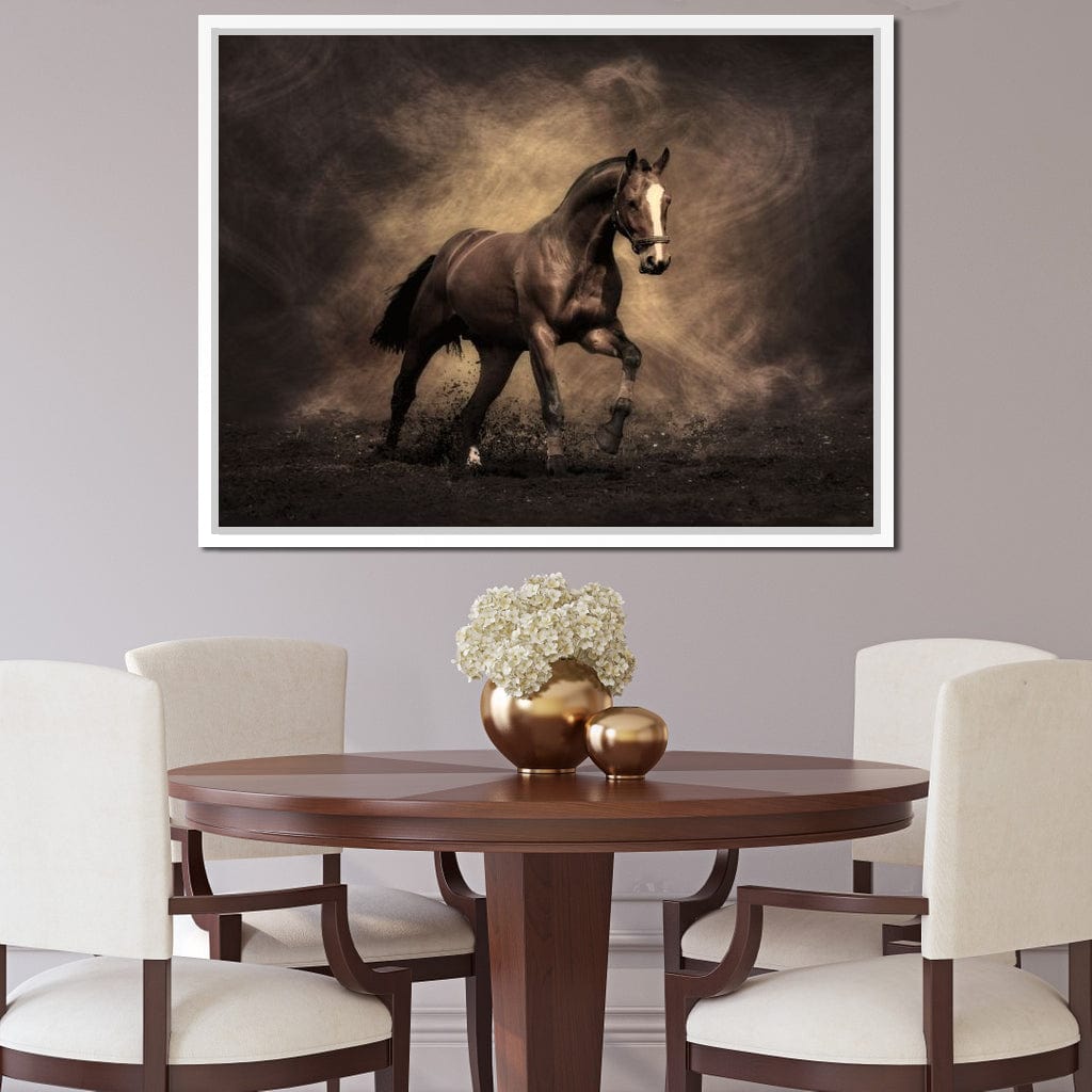 Brown Horse Canvas Wall Art