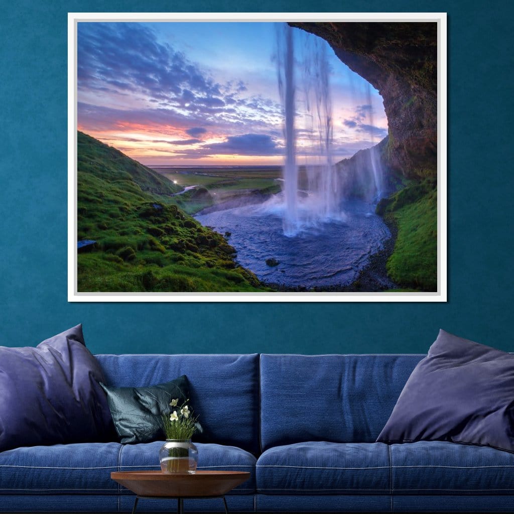 Seljalandsfoss Waterfall Canvas Wall Art