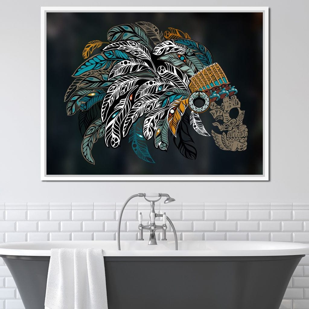 Ornamental Skull Canvas Wall Art
