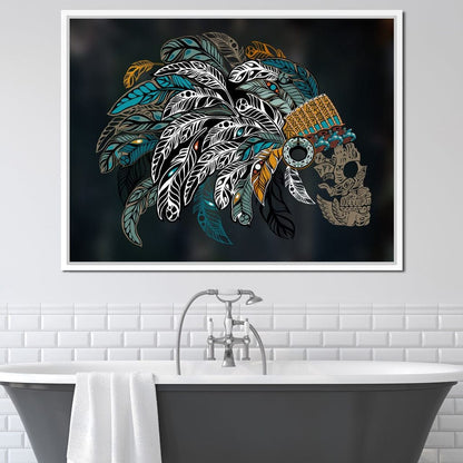 Ornamental Skull Canvas Wall Art