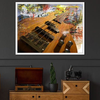 Bass Guitar Canvas Wall Art