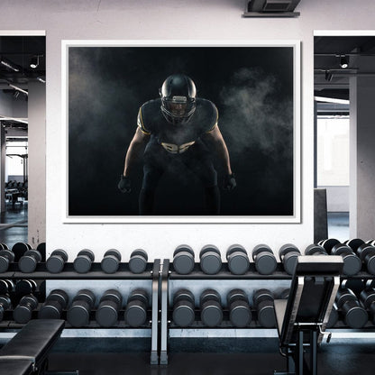 Football Athlete Canvas Wall Art