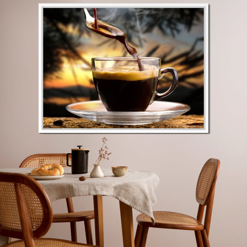 Hot Coffee Canvas Wall Art